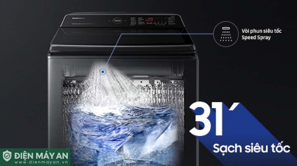Máy Giặt Samsung Inverter 12 Kg WA12CG5886BVSV